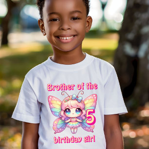 Rainbow Fee Schmetterling Bruder des Geburtstags T-Shirt