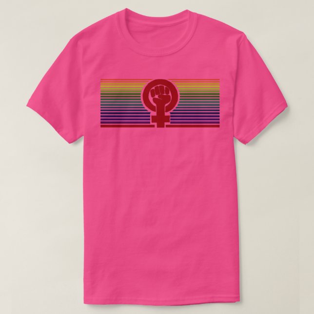 Rainbow feminist T-Shirt (Design vorne)