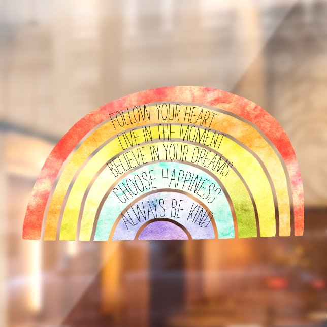 Rainbow  fensteraufkleber (Blatt 2)