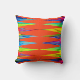[Rainbow Fiesta] Harlekin Geometrisch Feuriges Ora Kissen