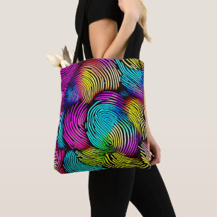 Rainbow Fingerprint Dreams Tasche