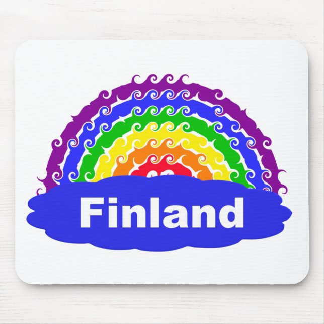 Rainbow Finland Mousepad (Vorne)