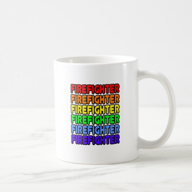 Rainbow Firefighter Kaffeetasse (Rechts)