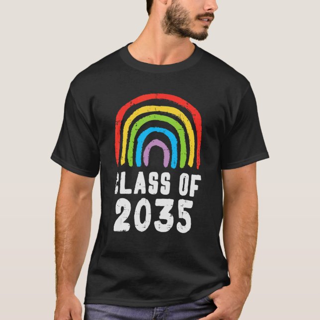 Rainbow First Last Day Abschluss Gr T-Shirt (Vorderseite)