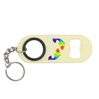 Rainbow Fish Keyring Flaschenöffner