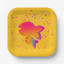 Rainbow Fish Kids Yellow Birthday