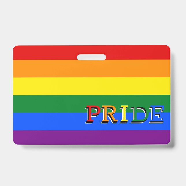 Rainbow Flag Abzeichen & LGBT, Stolz Ausweis (Vorderseite)