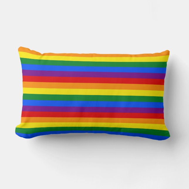 RAINBOW FLAG FARBEN LENDENKISSEN (Vorderseite)