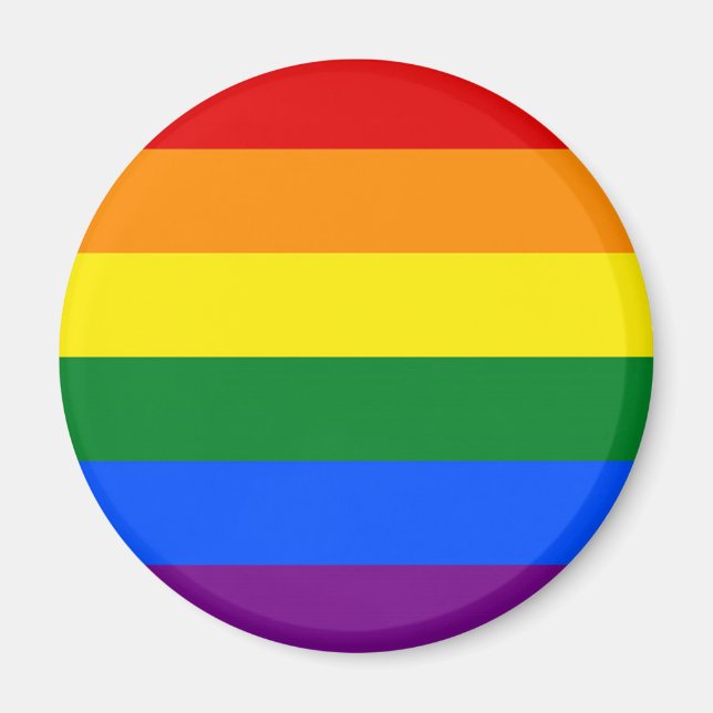 RAINBOW FLAG FARBEN MAGNET (Vorne)
