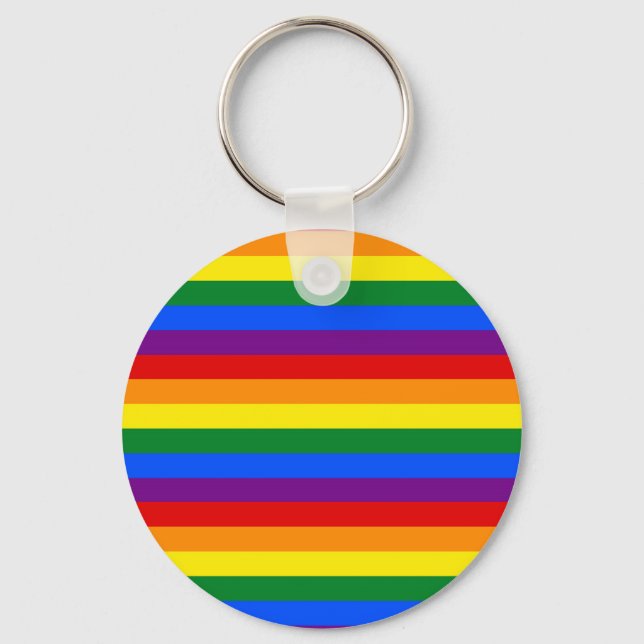 RAINBOW FLAG FARBEN SCHLÜSSELANHÄNGER (Vorderseite)