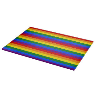 RAINBOW FLAG FARBEN SCHNEIDEBRETT