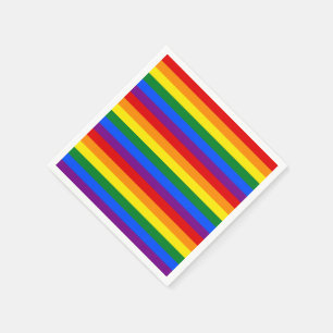 RAINBOW FLAG FARBEN SERVIETTE