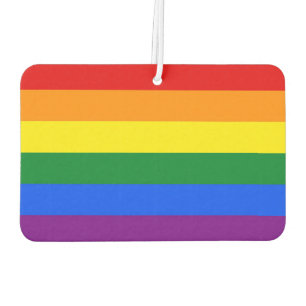 RAINBOW FLAG FLAG FARBEN + Ihre Ideen Autolufterfrischer