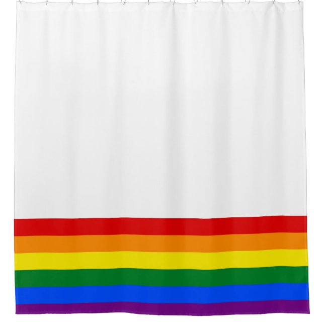 RAINBOW FLAG FLAG FARBEN + Ihre Ideen Duschvorhang (Vorderseite)