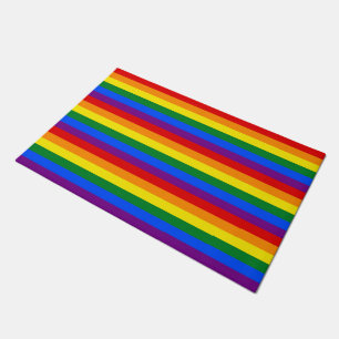 RAINBOW FLAG FLAG FARBEN + Ihre Ideen Fußmatte