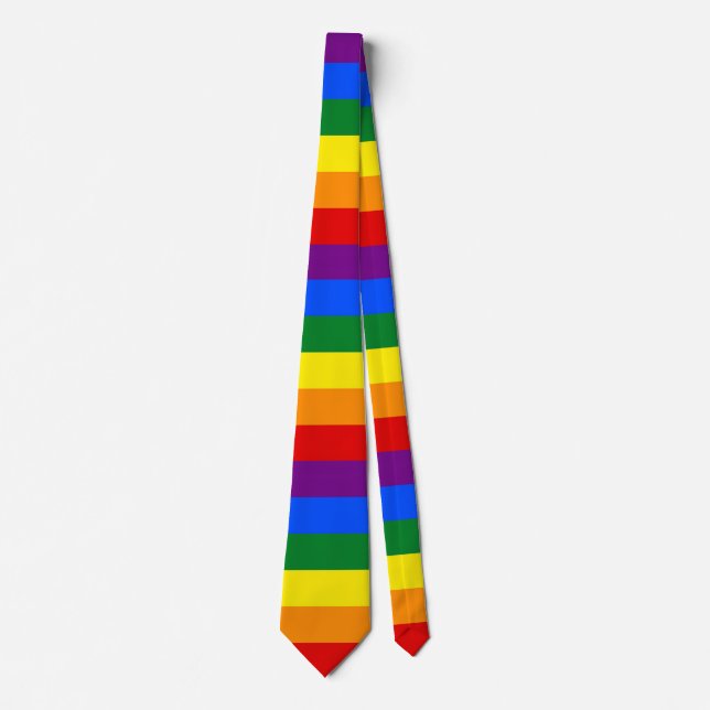 RAINBOW FLAG FLAG FARBEN + Ihre Ideen Krawatte (Vorderseite)