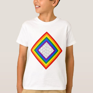 RAINBOW FLAG FRAME + Ihr Zeichen oder Bild T-Shirt