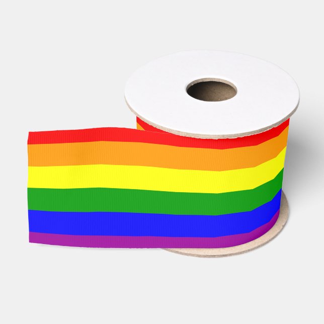 Rainbow Flag Gay Lesbian Prix Ripsband (Spule)