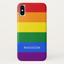 Rainbow Flag individuelle Name Case-Mate iPhone Hülle