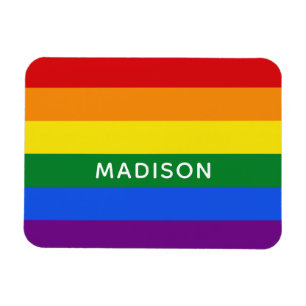 Rainbow Flag individuelle Name Magnet