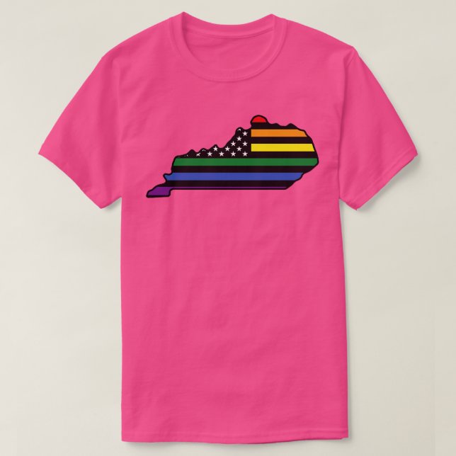Rainbow Flag Kentucky TShirt (Design vorne)
