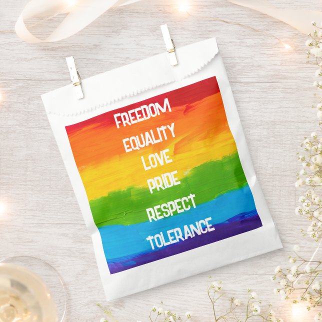 Rainbow Flag LGBT Fvor Bag - Prix Party Gift Geschenktütchen (Ausgeschnitten)