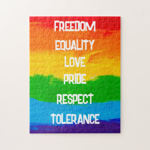 Rainbow Flag LGBT Jigsaw Puzzle - Fide Gift Idea