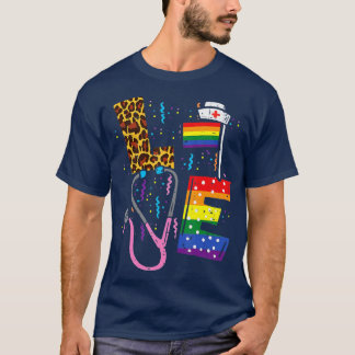 Rainbow Flag Liebe Nurse RN Scrub Top LGBT Preis M