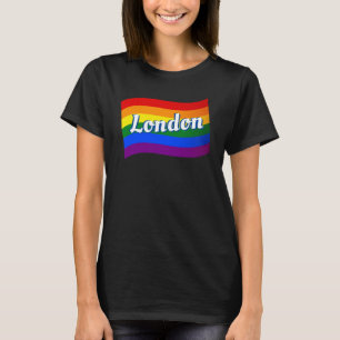 Rainbow Flag London England Gay Pride LGBT LGBTQ T-Shirt