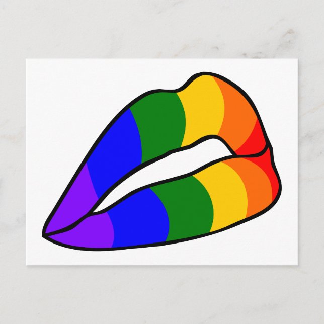 RAINBOW FLAG POSTKARTE (Vorderseite)