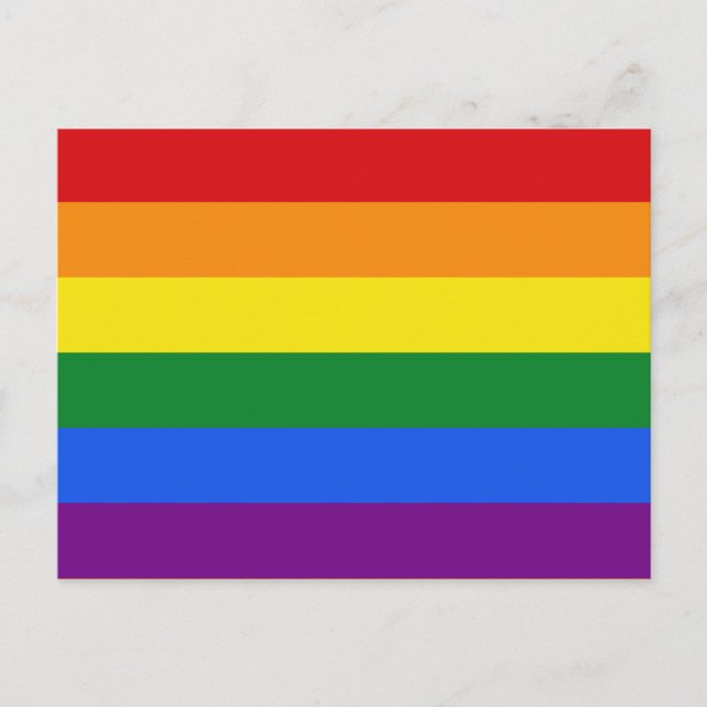 Rainbow-Flag-Postkarte Postkarte (Vorderseite)
