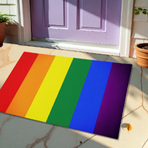 Rainbow Flag & Pride Parade House / LGBT Community Fußmatte
