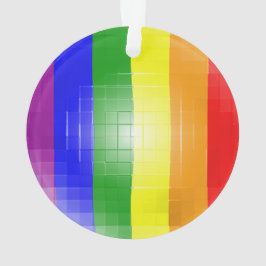 RAINBOW FLAG SQUARE TITEL ORNAMENT