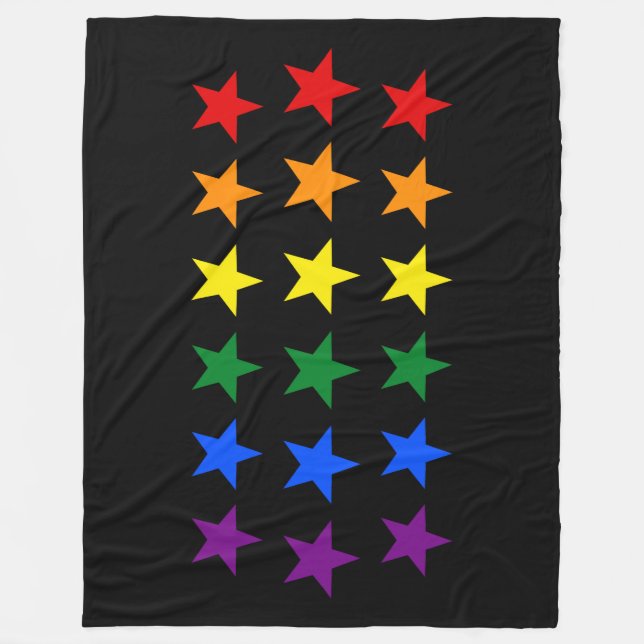 RAINBOW FLAG STARTEN + Ihre Ideen Fleecedecke (Vorderseite)