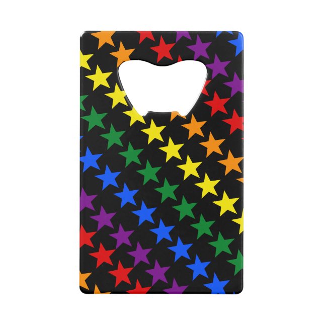 RAINBOW FLAG STARTEN + Ihre Ideen Kreditkarten Flaschenöffner (Vorderseite)