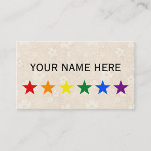 RAINBOW FLAG STARTEN + Ihre Ideen Visitenkarte