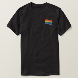 Rainbow Flag Stickereier T - Shirt