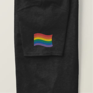 Rainbow Flag Stickereier T - Shirt