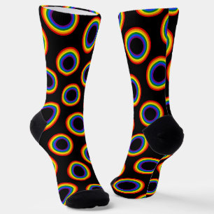 RAINBOW FLAG - STREIFEN - LGBT farbig Rings Socken