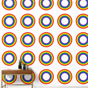 RAINBOW FLAG - STREIFEN - LGBT farbig Rings Tapete