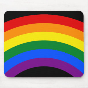 RAINBOW FLAG-TASTE + Ihr Zeichen oder Text Mousepad
