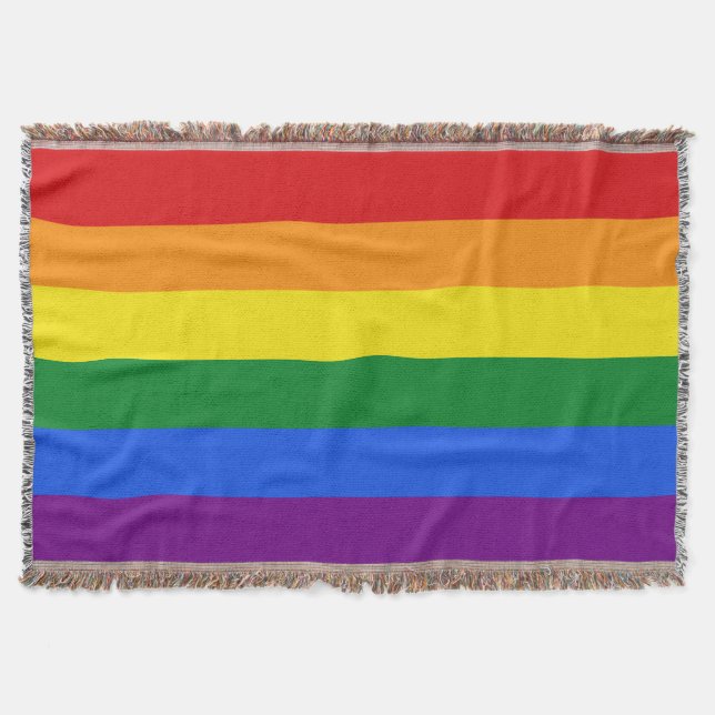 Rainbow Flag Werfer Decke (Vorderseite)