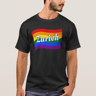 Rainbow Flag Zürich Schweiz Gay Pride LGBTQ T-Shirt
