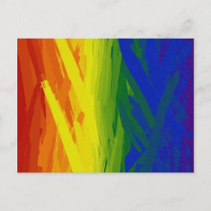 Rainbow Flames Gradient Postkarte