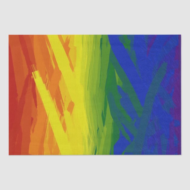Rainbow Flames Gradient Seidenpapier (Vorderseite)