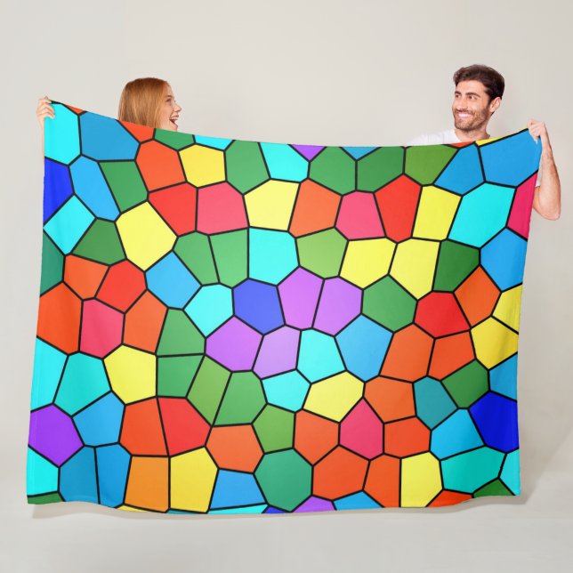 Rainbow Fleecedecke (Beispiel)