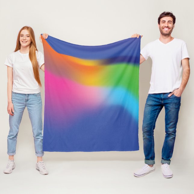Rainbow Fleecedecke (Beispiel)
