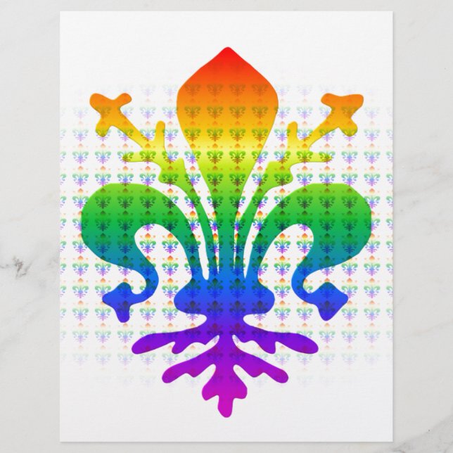 Rainbow Fleur-de-lis (Vorderseite)