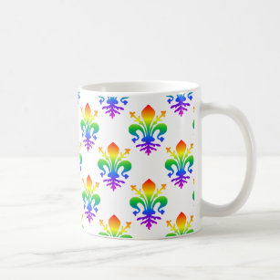 Rainbow Fleur-de-lis Kaffeetasse