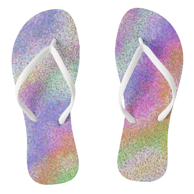 Rainbow Flip Flops (Fußbett)